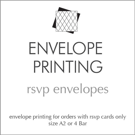 envelope printing for rsvp and response cards add on by design response cards envelopes