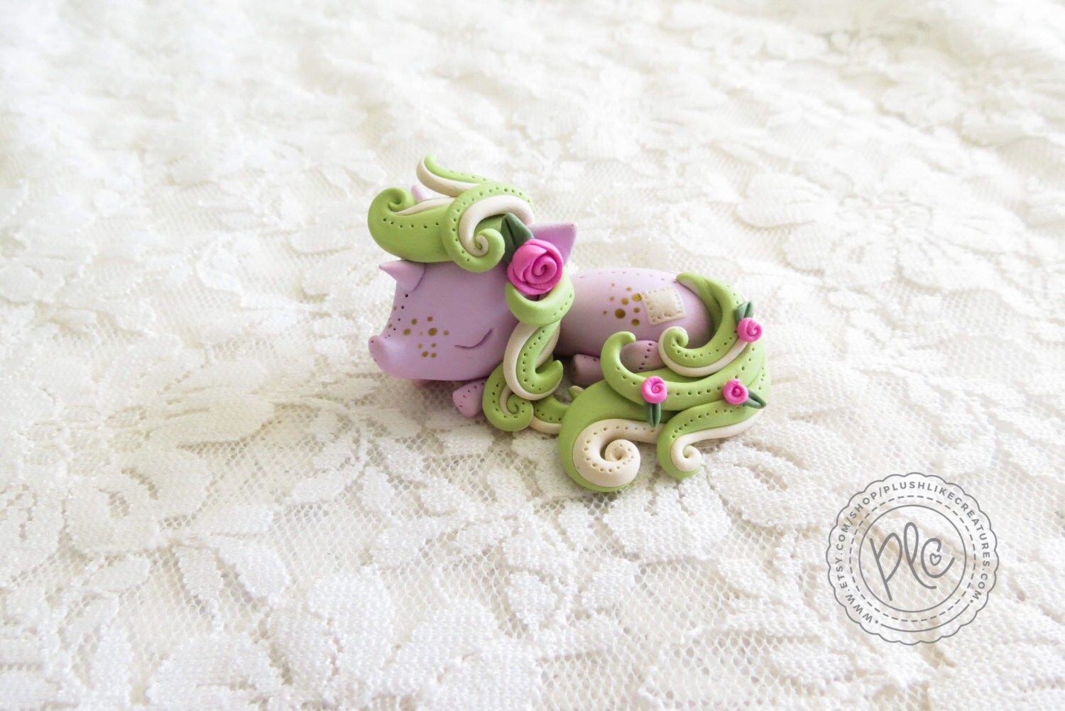 Tiny Unicorn Sculpture / Cute Polymer Clay Unicorn Figurine