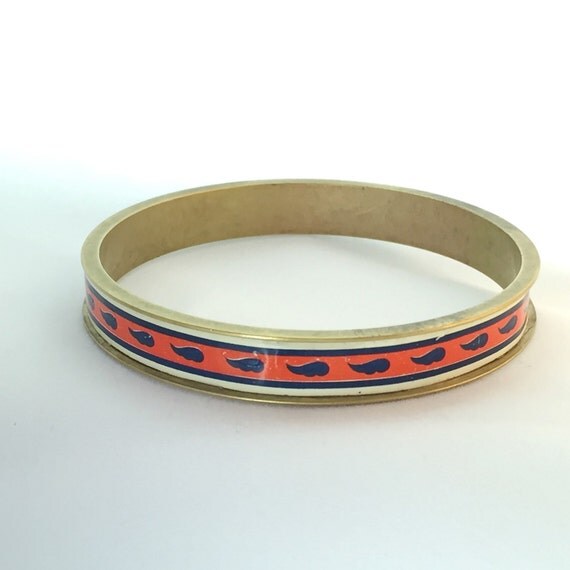 Tin bangle recycled vintage tin can jewelry brass bracelet
