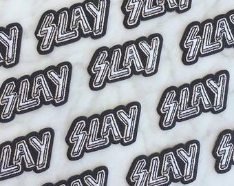 SLAY Patch - Iron On, Embroidered Applique