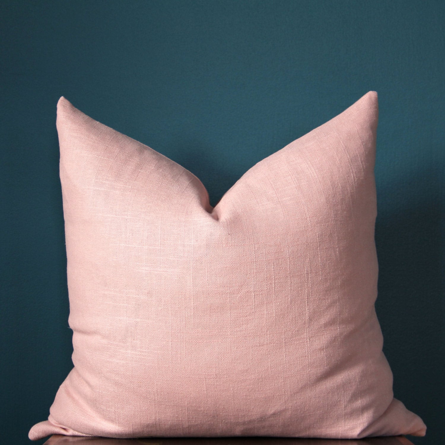 Blush Pink Pillow Cover Rose Quartz Pillow Cover by ThePoshRobin