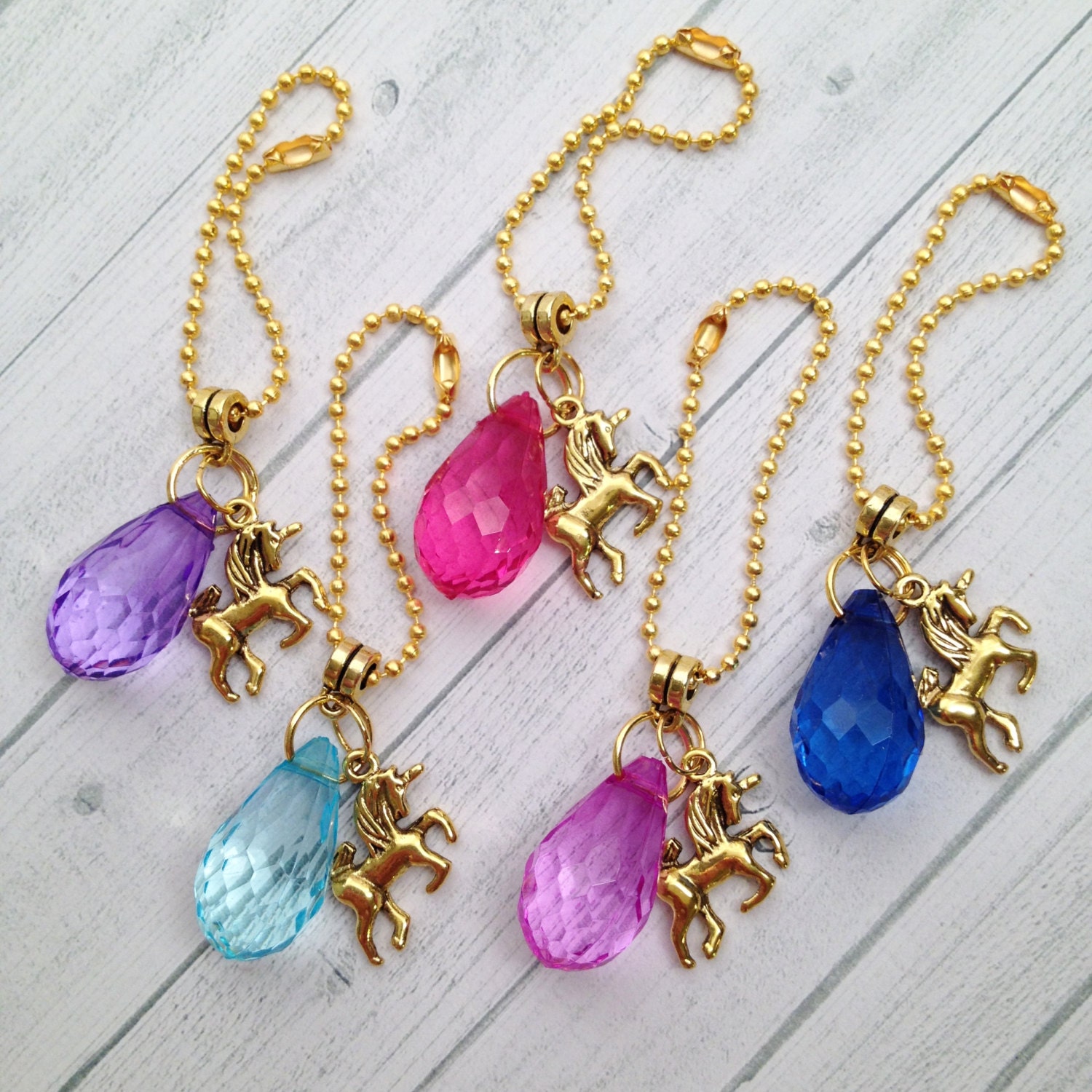 10 Rainbow Unicorn Backpack Charms Zipper Pulls Unicorn Party