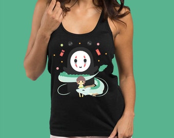Spirited Away Tank Top - Women's Tank Top Spirited Away Gift For Her - Studio Ghibli Shirt Studio Ghibli Womens Shirt Studio Ghibli Gift
