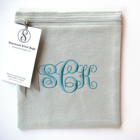 Anti Tarnish Silver Storage Bag 6" x 6" for Sterling Silver Storage