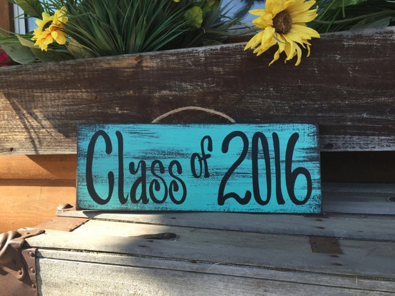 GRADUATION SIGN Class of 2016 Wood Graduate by WoodenHeartsInc