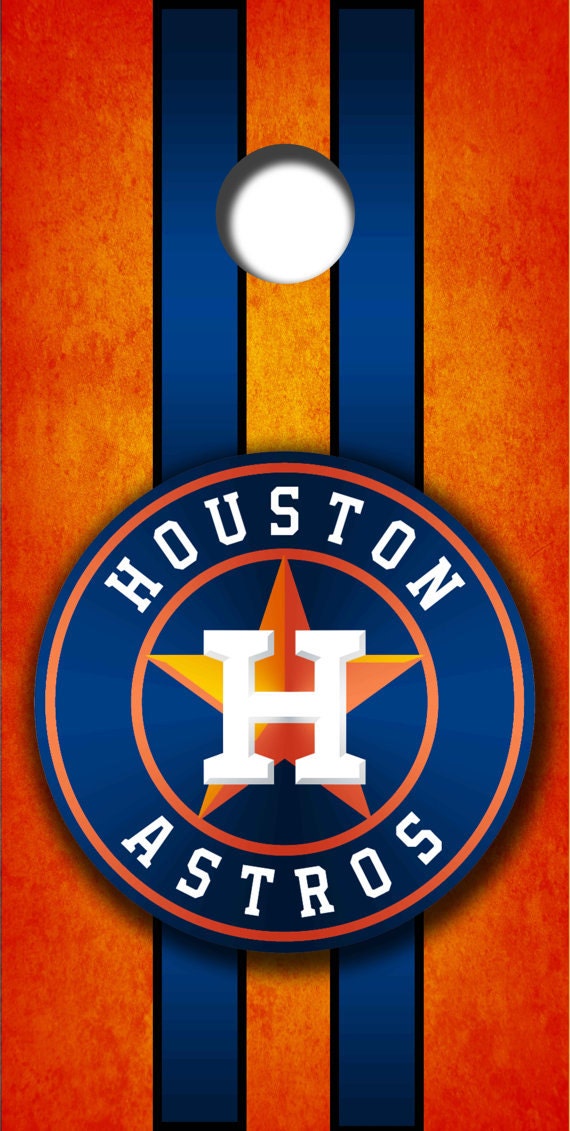 Houston Astros Cornhole Set by CornholeIconsInWood on Etsy