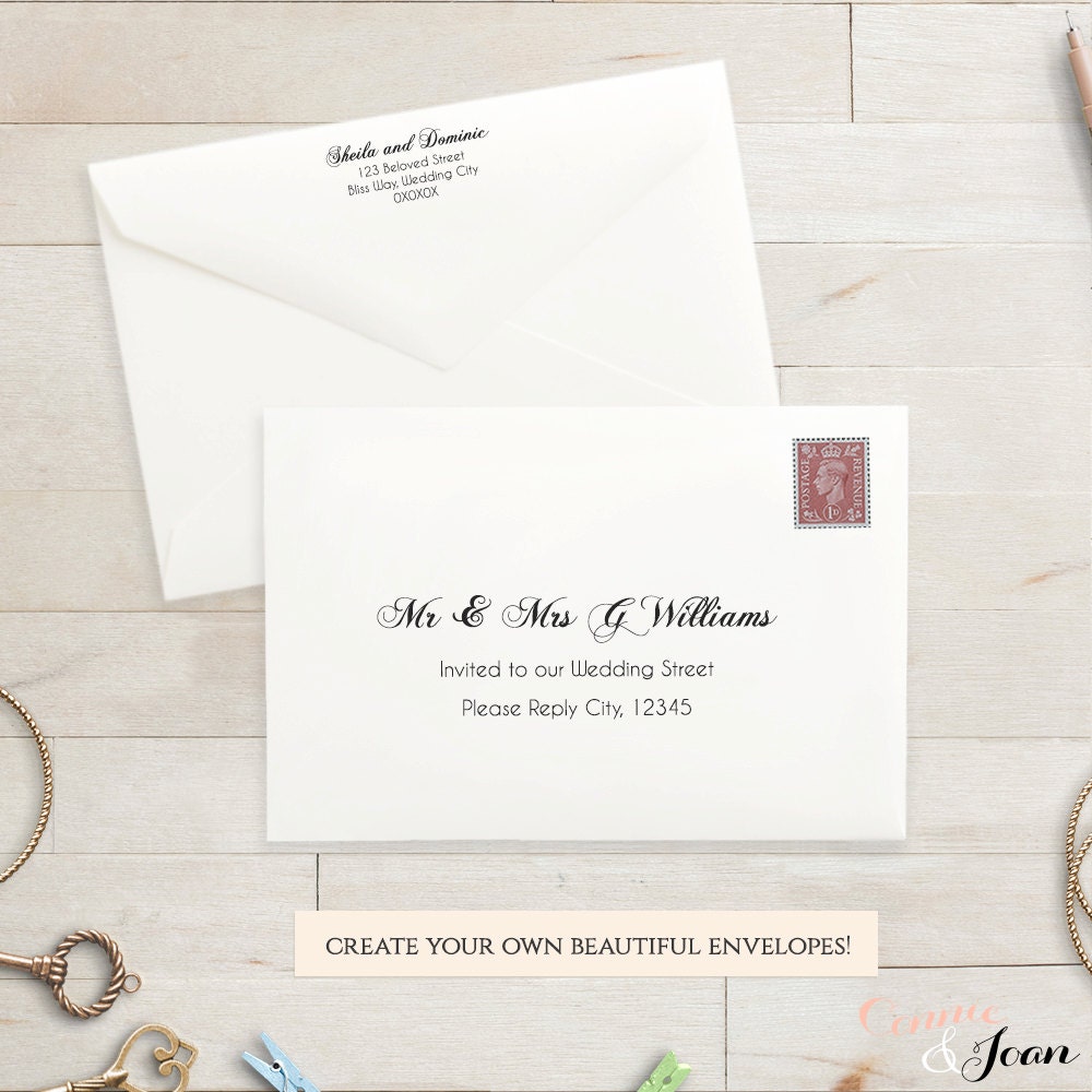 4X6 Wedding Invitation Template 6