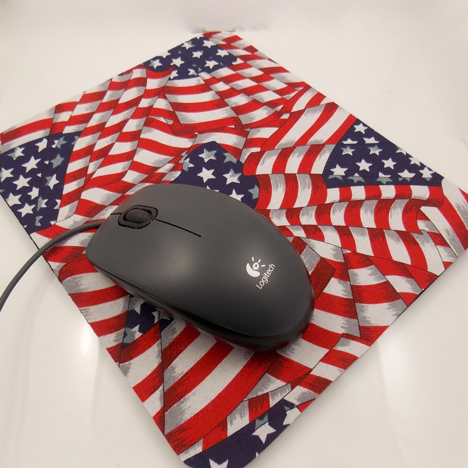 USA Mouse Pad American Flag Mouse Pad Patriotic by Oceans2Blu