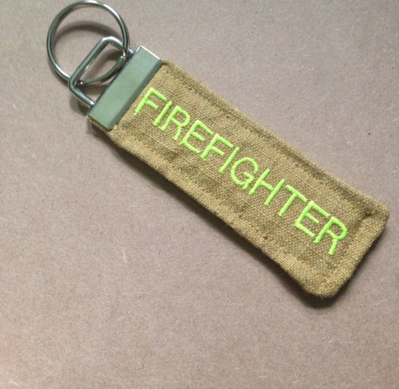 4 firefighter keychain by Firefightersgirls on Etsy