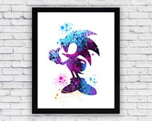Unique sonic poster related items | Etsy