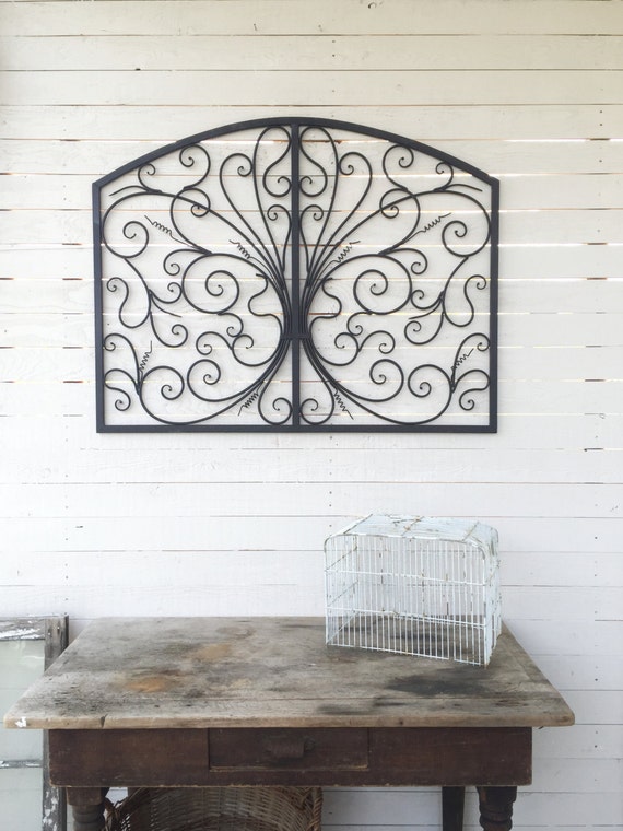 Items similar to Metal Wall Art, Scroll Wall Decor, Spanish Style Decor