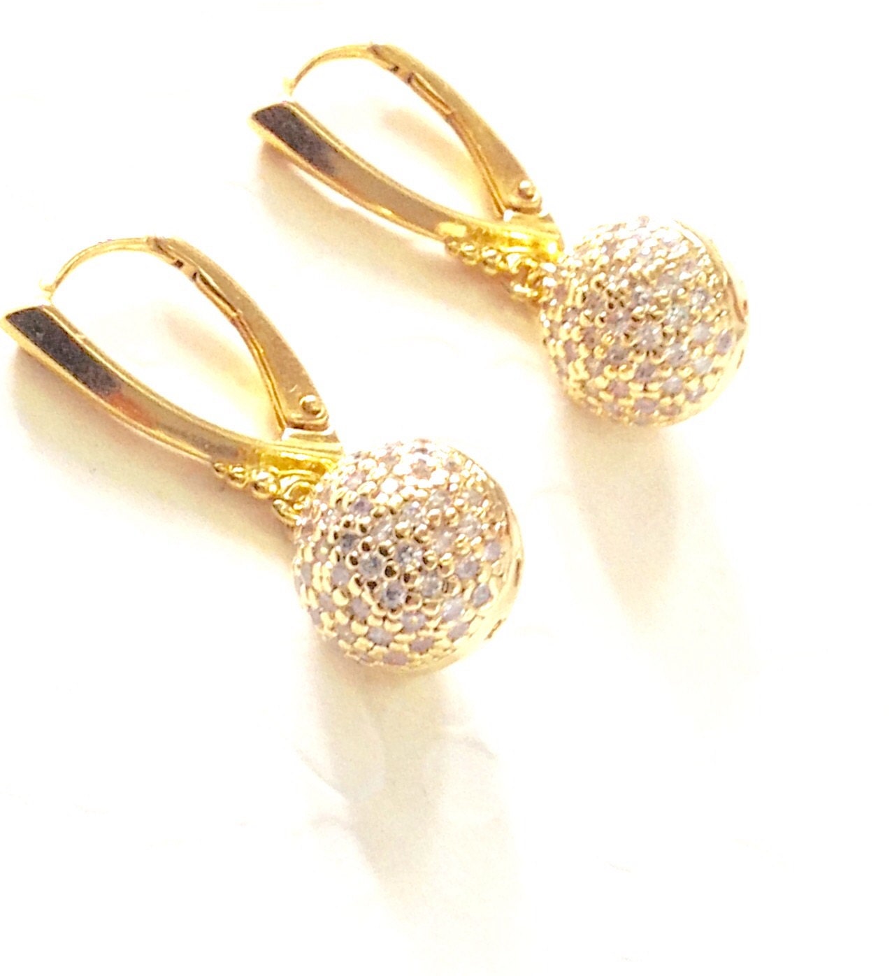 Gold earrings gold dangle earrings dangle earrings gift