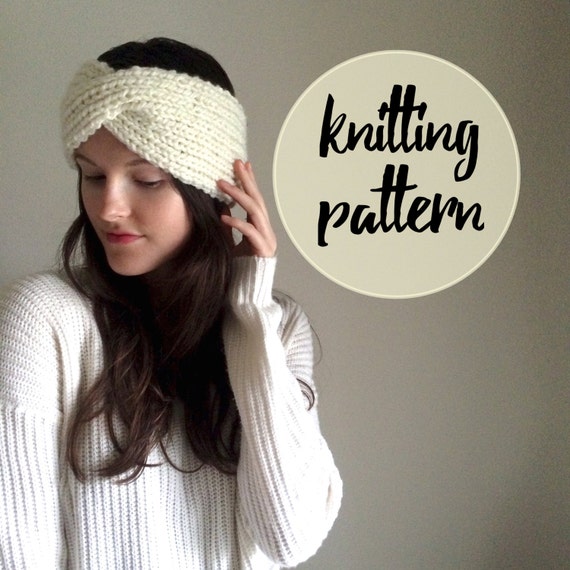 Knitted Twist Turband Headband Pattern / Easy by KnittingWonders