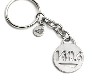 140.6 Ironman Triathlon Keychain, Gift for Triathletes, Ironman Triathlon, Triathlon Gifts, Ironman Triathlon Inspiration 140.6 Gifts, 140.6