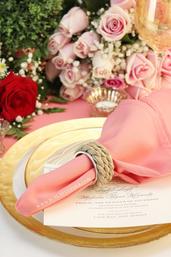 Coral Napkins 12pack 20 x 20 inches Perfect for Coral