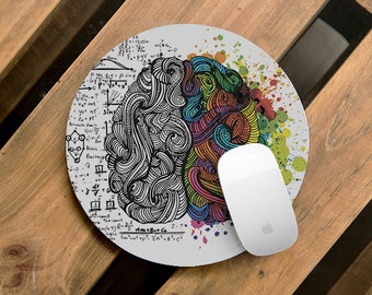 Mouse Pad Brain Desk Accessories Mousepad Office Decor Office Desk Accessories Office Organization Office Supplies Office Accessories Color