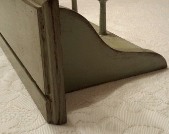 Long Green Wooden Shelf, Shabby Green Shelf, Rustic Shelf, Upcycled Sage Green Shelf, Farmhouse, Home Decor