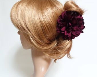 Handmade Chrysanthemum Flower Hair Jaw Claw Clip Women Hair Accessory Free Shipping