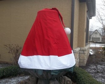 Custom Santa Hat/ Winter Fountain Cover