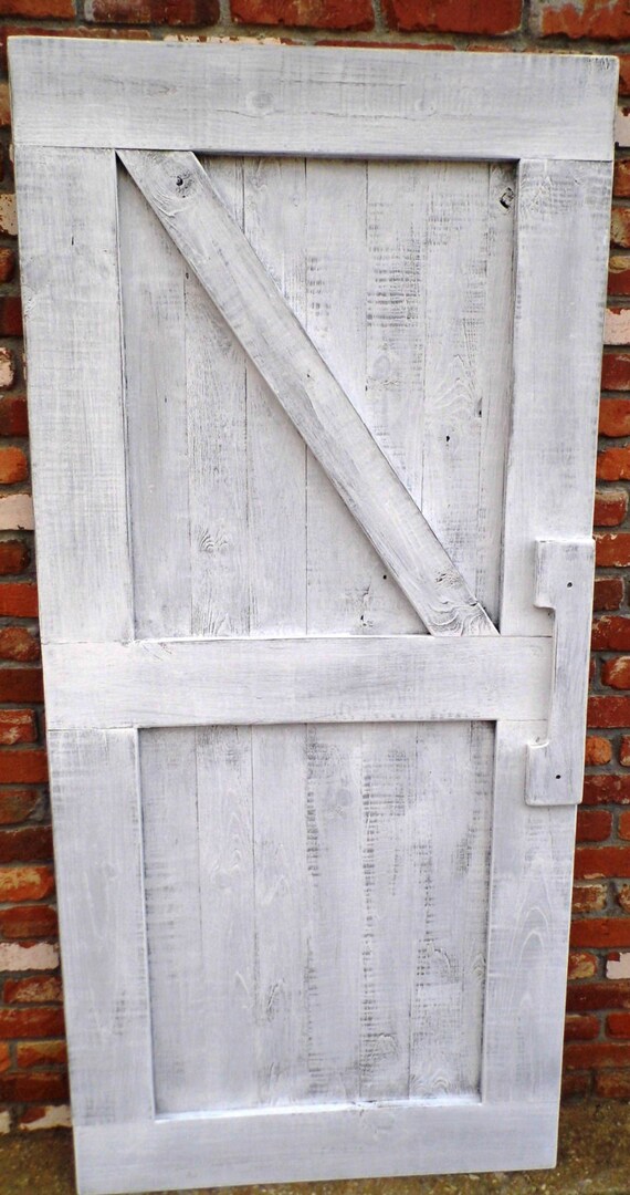 Barn DoorWhitewashed by DixonandDad on Etsy