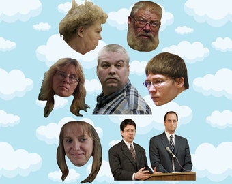 Making a Murderer "Good Guys" Sticker Pack 7 ct 2 x 1.5"