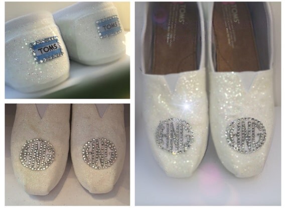white sparkly toms