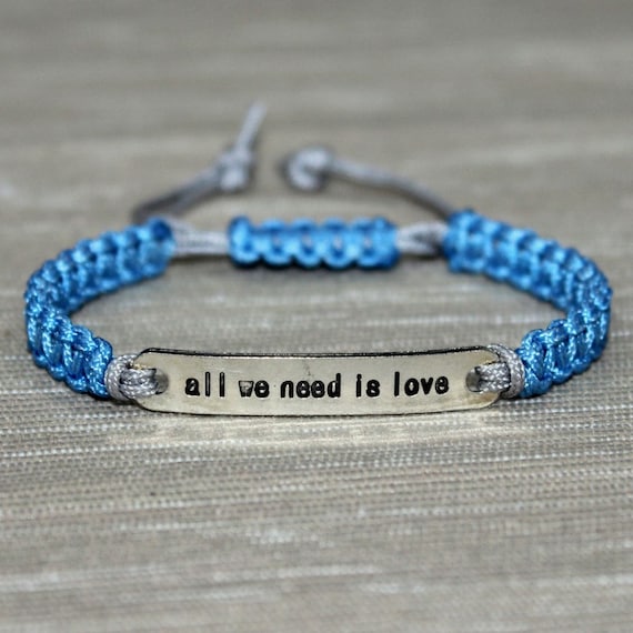 Inspirational quotes bracelets Engraved bracelet for women