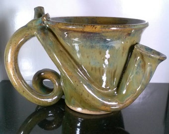 Wheel Thrown Stoneware Nug Mug