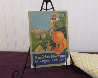 Sunkist Recips Oranges - Lemons, Vintage Cookbook, 1916