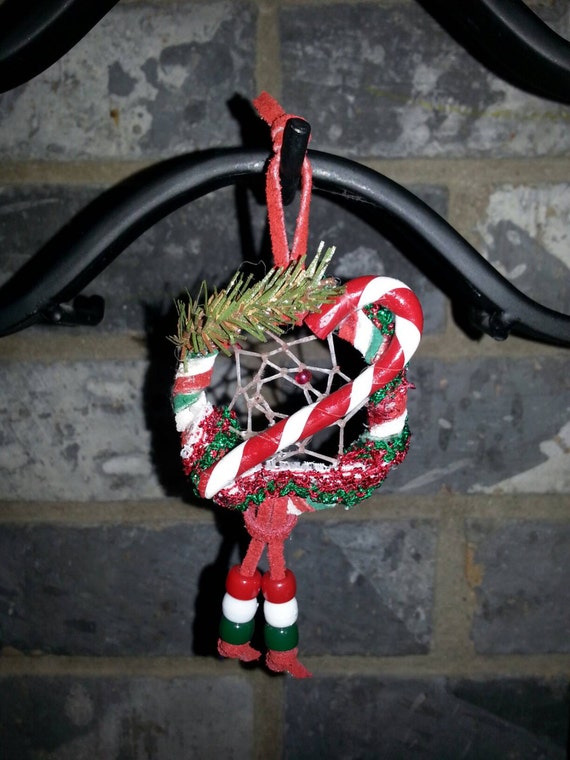 Items similar to Dreamcatcher Christmas Tree Ornament Dream Catcher