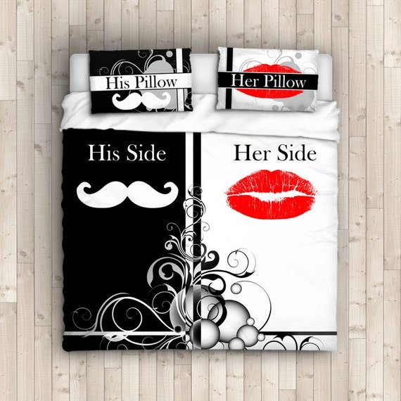 Hipster His Hers Comforter His Side Her Side by ProducstByMe