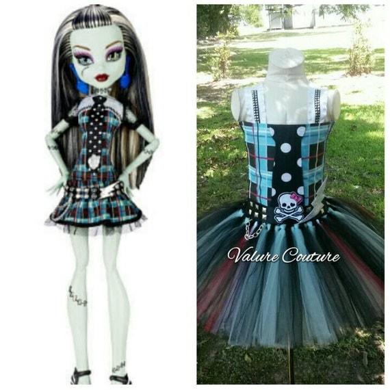 Frankie Stein Monster High Inspired Tutu Dress by ValureCouture