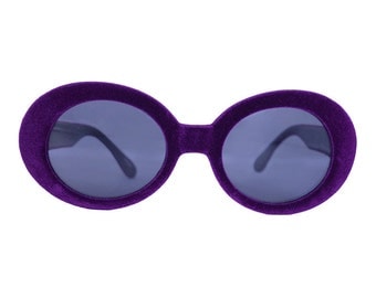 Velvet Feel 90s Sunglasses *Two Colors* ~ PURPLE or BLACK