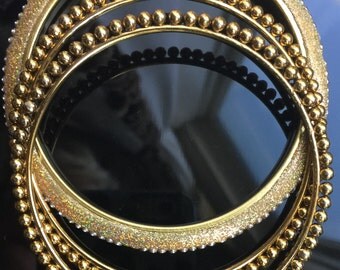 Vintage Three Gold Bangles