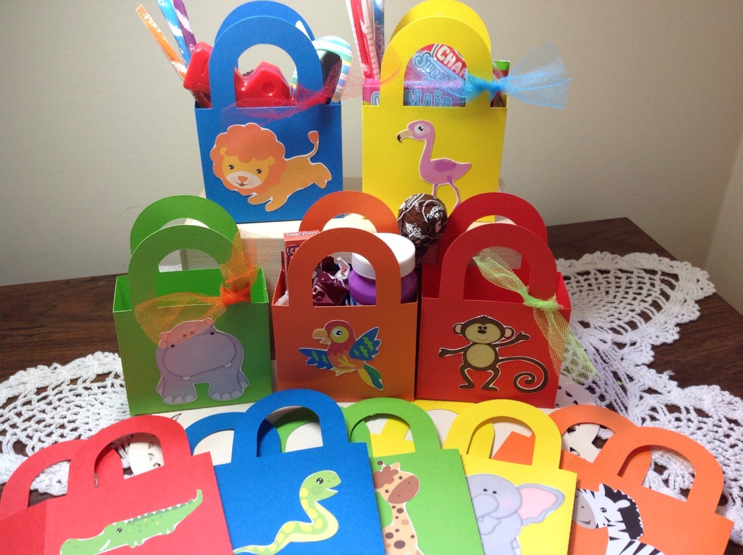 Just 10 Jungle / Safari Animal Party Favor by JustScrapHappy