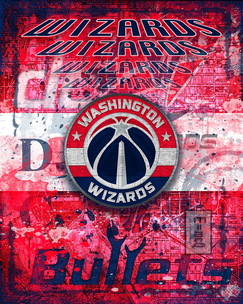 Washington Wizards Poster Wizards Art Washington by McQDesign