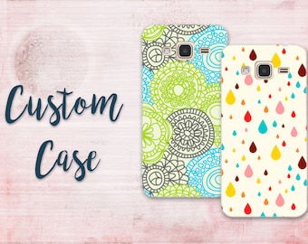 For Samsung Galaxy J3 2016 / Galaxy Amp Prime /Sol / Express Prime # Custom Photo Case Design Your Own Personalized Case, Monogrammed Phone