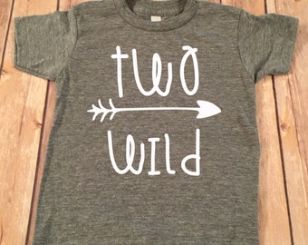 Two Wild Birthday Shirt, 2nd Birthday Shirt, 2nd Birthday Boy Shirt, Boys Birthday top, Birthday shirt, Second Birthday Boy Shirt