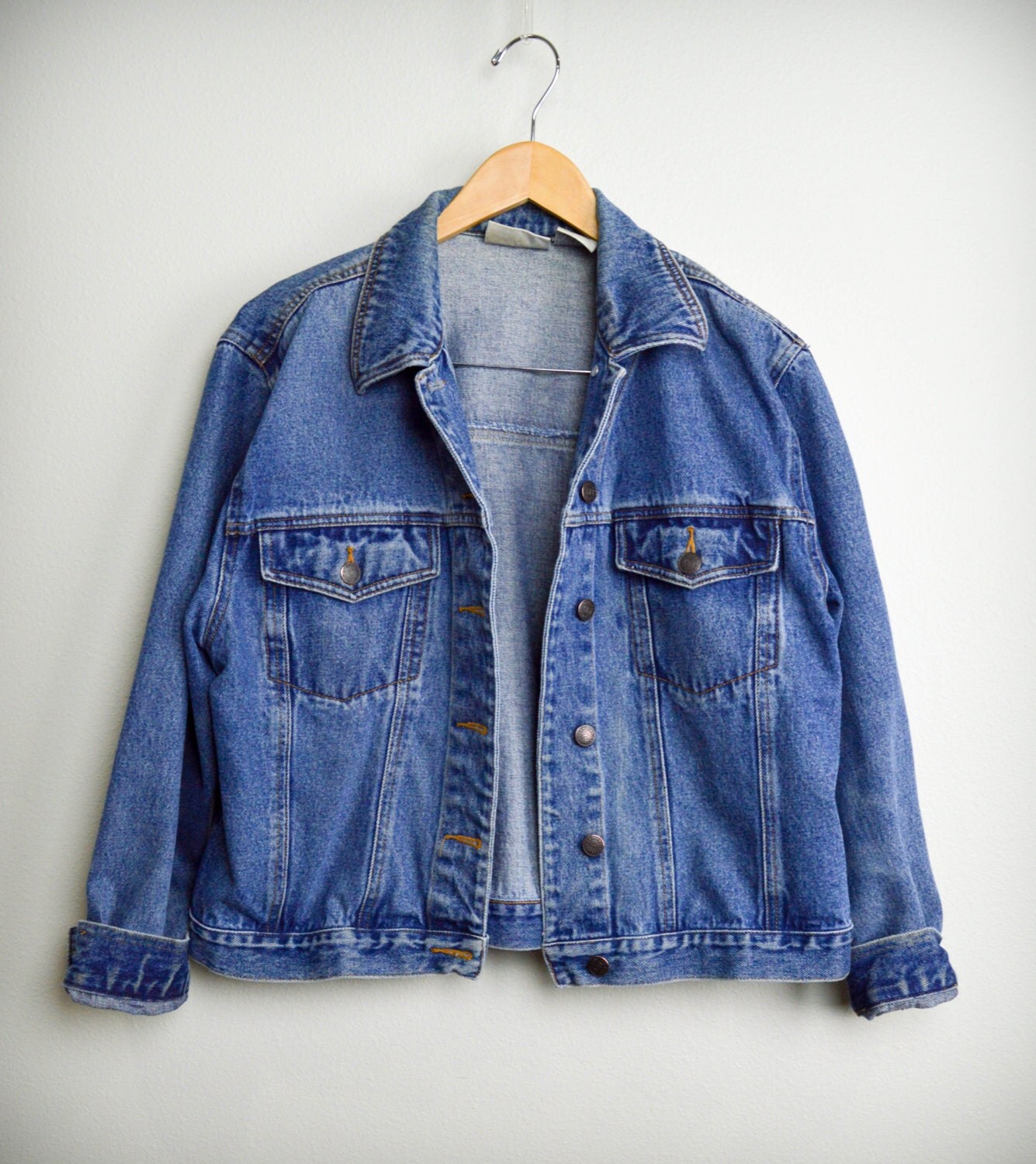Vintage Jean Jacket 90s grunge oversize denim jacket 90s