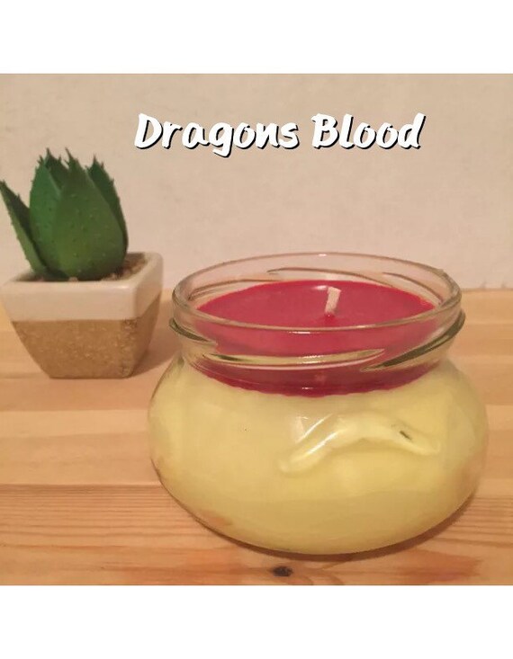 Dragons Blood 8 Oz Hand Poured Candle. Smells Amazing Yellow