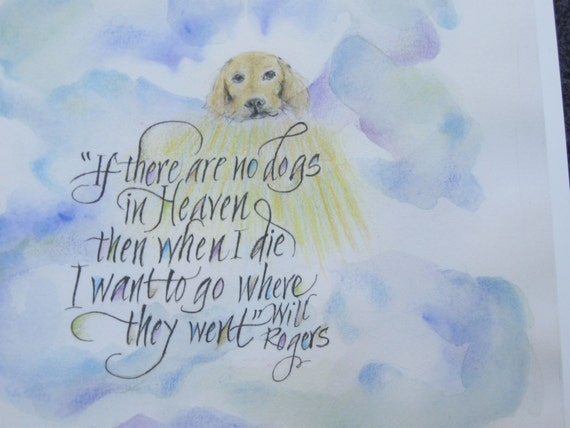 DOG QUOTES dog print dogs in heaven pet memorial 10