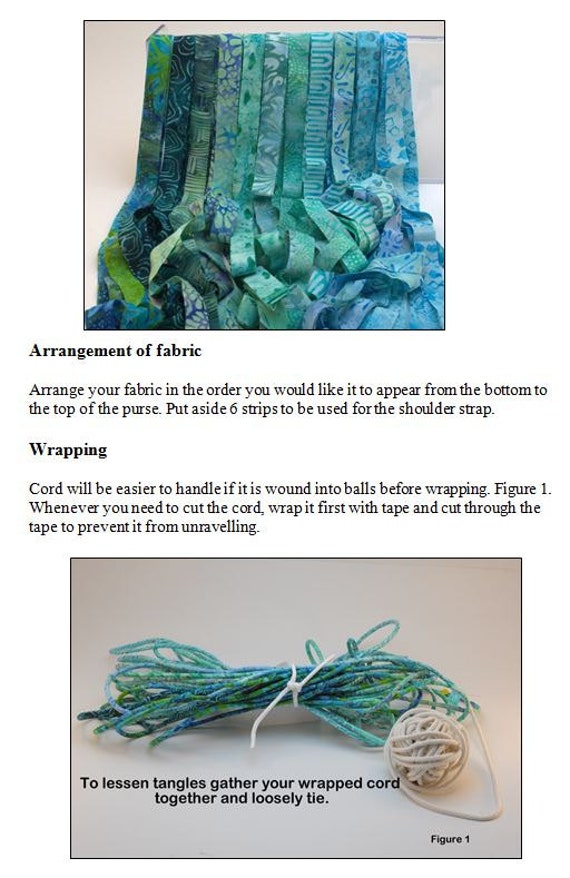 Coiled rope Purse Pattern for you to make