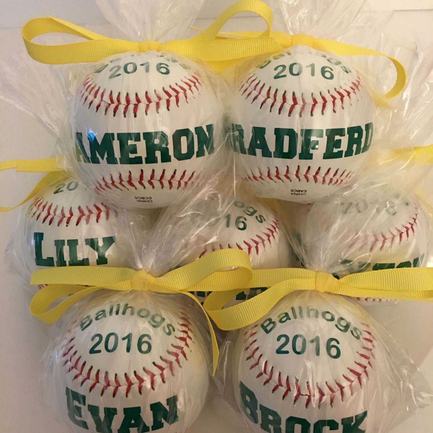 Personalized Baseballs Fun Party Favor for Baseball Theme