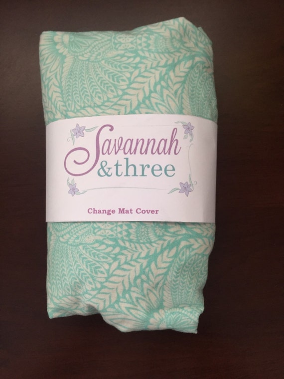 Change mat cover changing pad cover mint by Savannahandthree