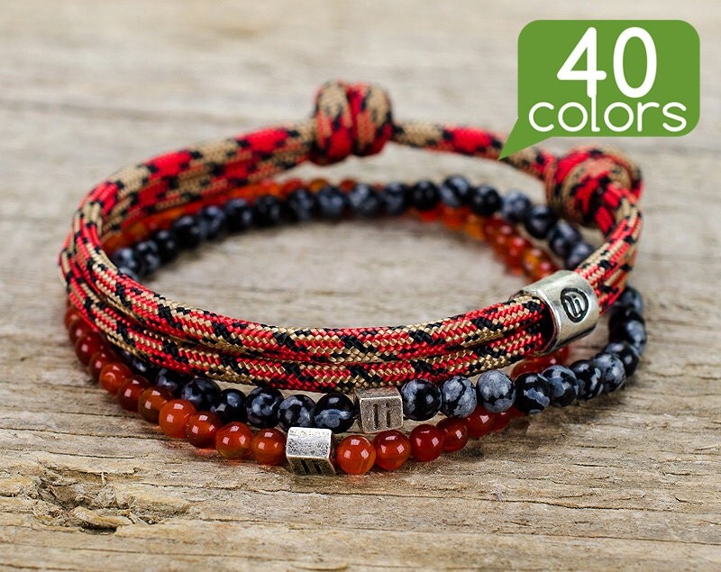 Mens nautical jewelry Mens nautical bracelets with silver