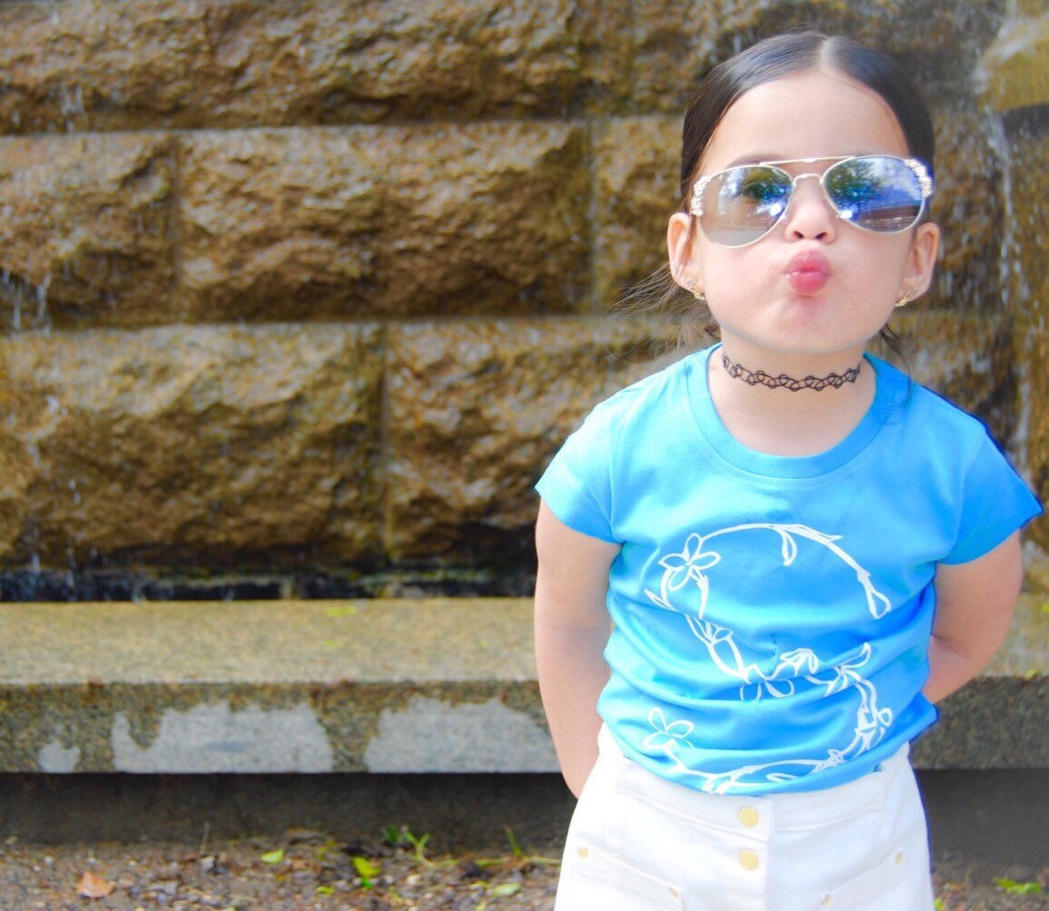 Personalized Letter Flower Shirt/Toddler Girls shirts Toddler