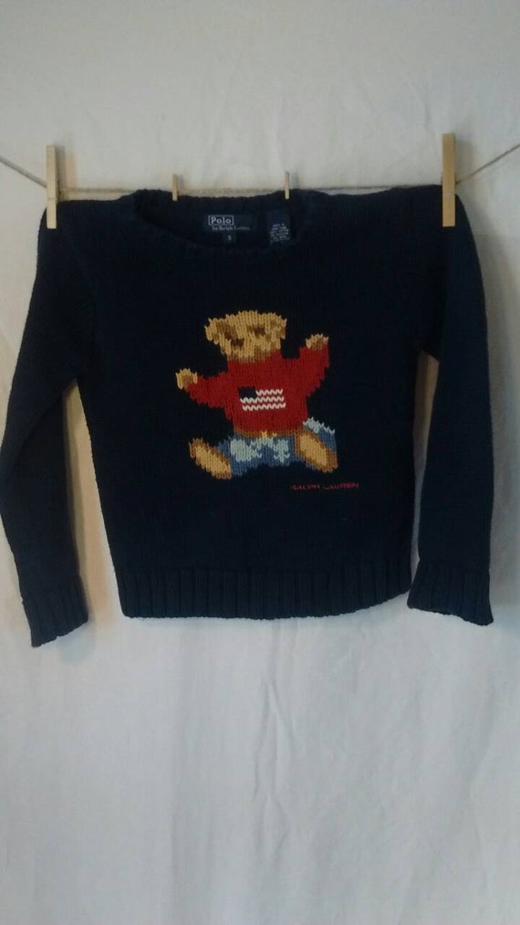 vintage ralph lauren teddy bear sweaters