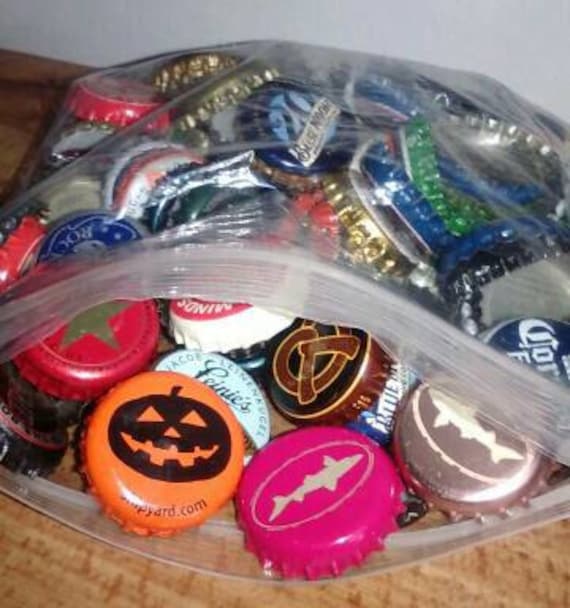 Lot of 100 Metal Beer Bottle Caps by TheRustyNoodle on Etsy