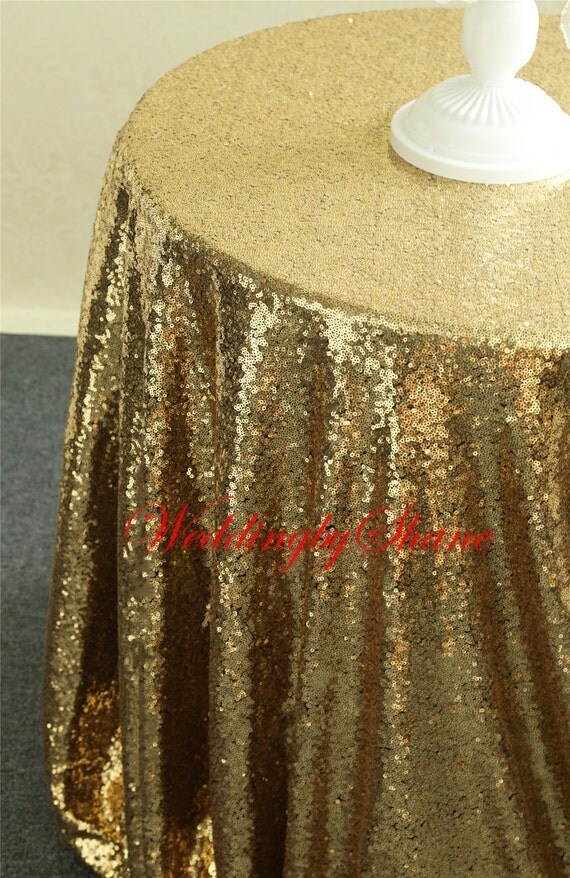 Black gold Round tablecloth Christmas tablecloth Sparkle