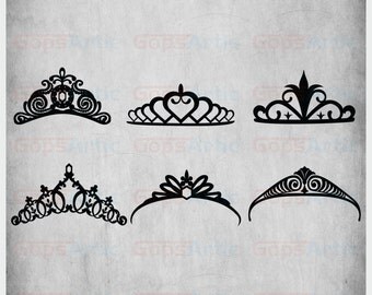 Tiara-SVG,DXF,EPS,png Files